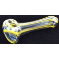 GLASS PIPE ASSORTED COLOR STRIPED PEANUT HP01 5CT/ PACK